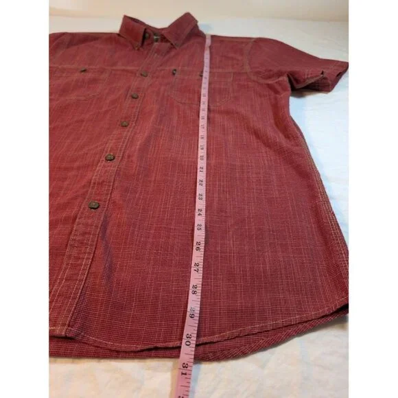 G. H. BASS & CO Red Button Front Shirt, Men's Size XL O20 - Picture 3 of 7